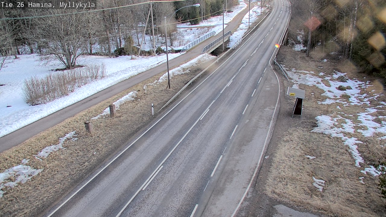 Weather Camera Image Road 26 Hamina, Myllykylä, Hamina, Kymenlaakso