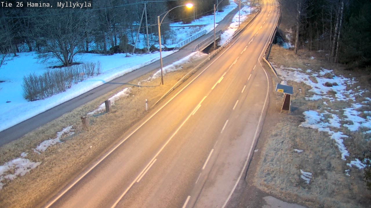 Weather Camera Image Road 26 Hamina, Myllykylä, Hamina, Kymenlaakso