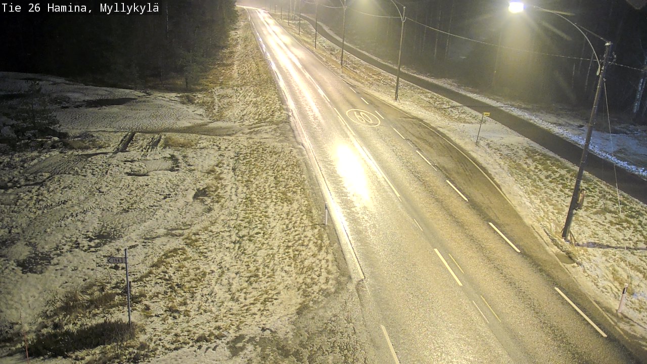 Weather Camera Image Väg 26 Hamina, Myllykylä, Hamina, Kymenlaakso