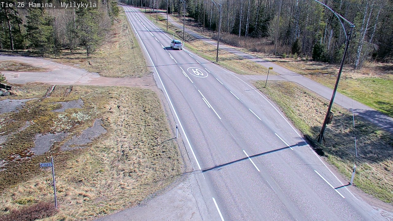 Kelikamerat Kuva Tie 26 Hamina, Myllykylä, Hamina, Kymenlaakso