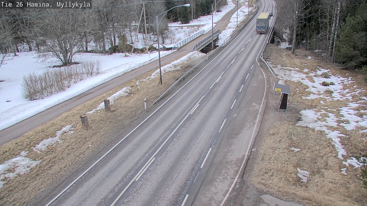 Weather Camera Image Road 26 Hamina, Myllykylä, Hamina, Kymenlaakso