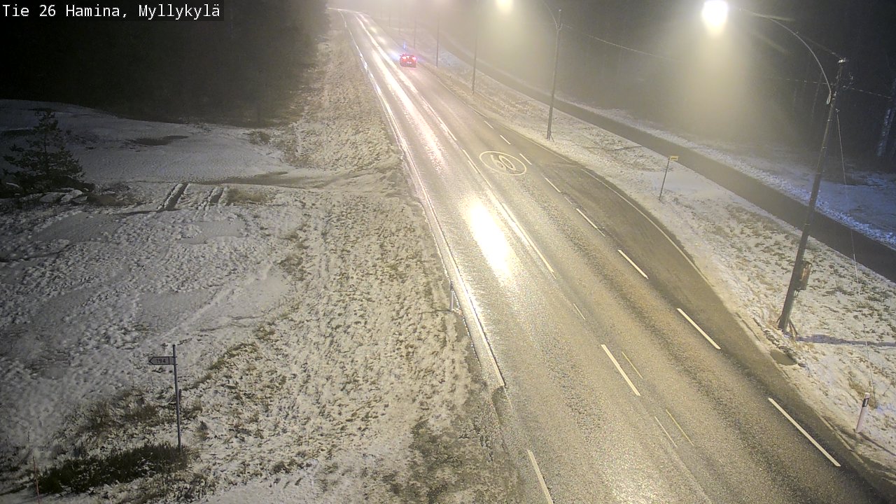 Weather Camera Image Väg 26 Hamina, Myllykylä, Hamina, Kymenlaakso