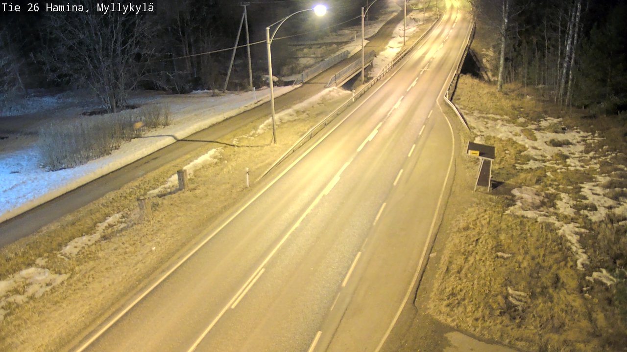 Weather Camera Image Road 26 Hamina, Myllykylä, Hamina, Kymenlaakso