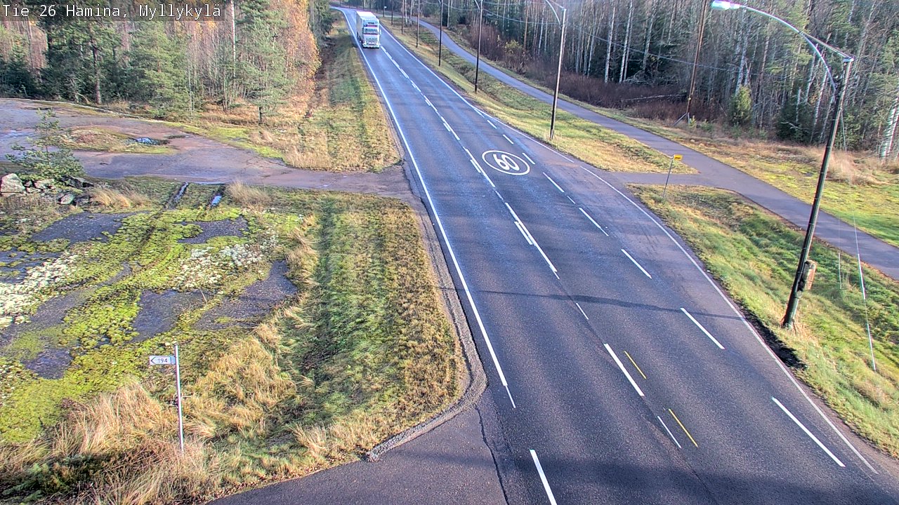 Kelikamerat Kuva Tie 26 Hamina, Myllykylä, Hamina, Kymenlaakso