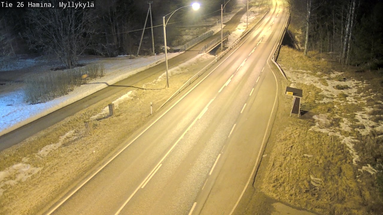 Weather Camera Image Road 26 Hamina, Myllykylä, Hamina, Kymenlaakso