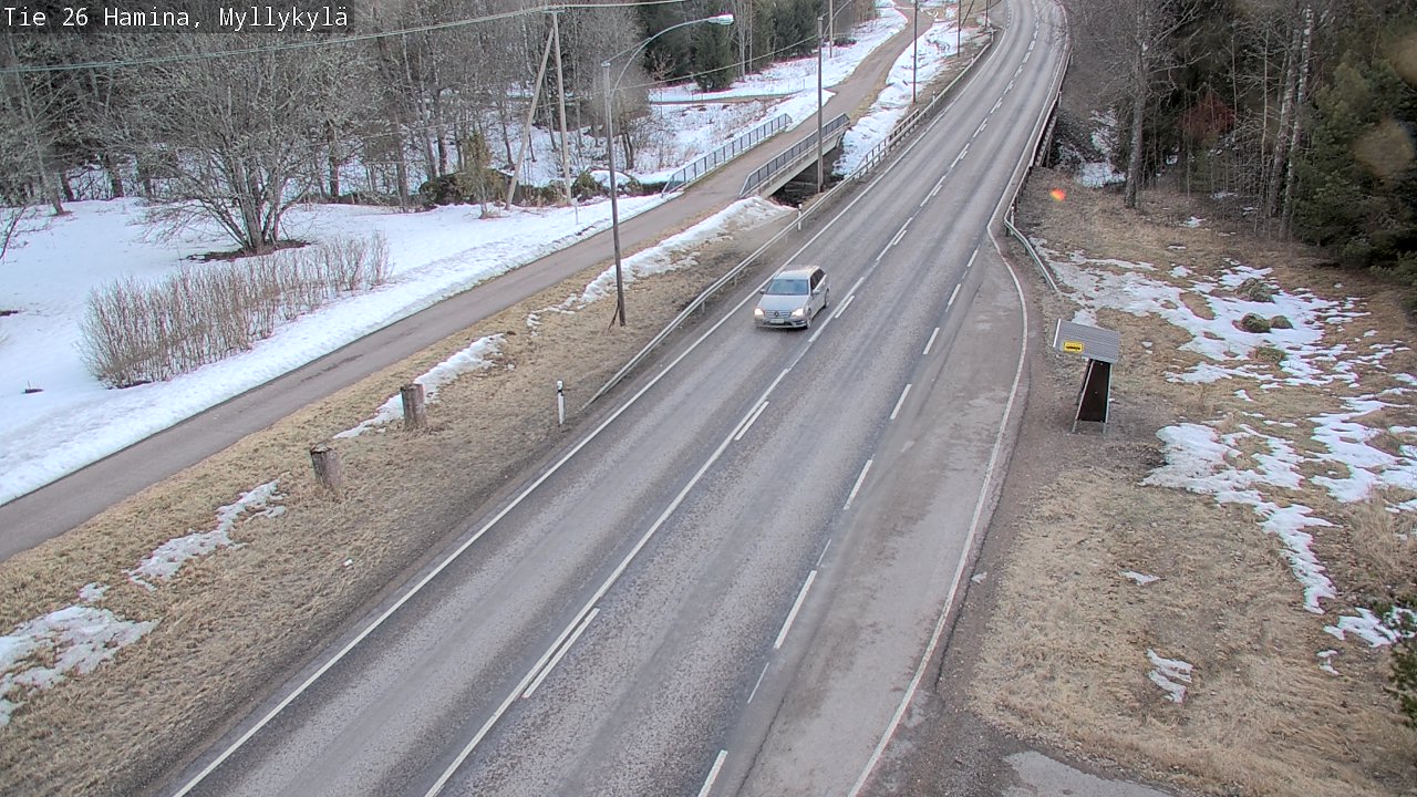 Weather Camera Image Road 26 Hamina, Myllykylä, Hamina, Kymenlaakso