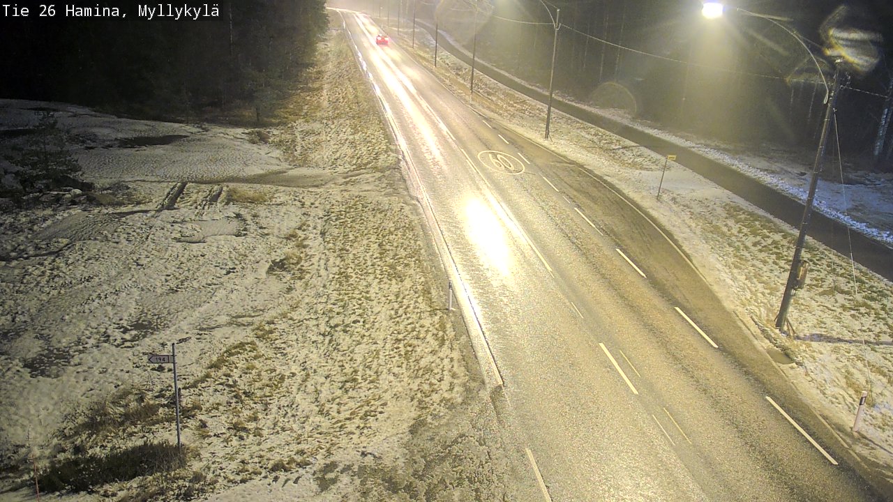 Weather Camera Image Väg 26 Hamina, Myllykylä, Hamina, Kymenlaakso