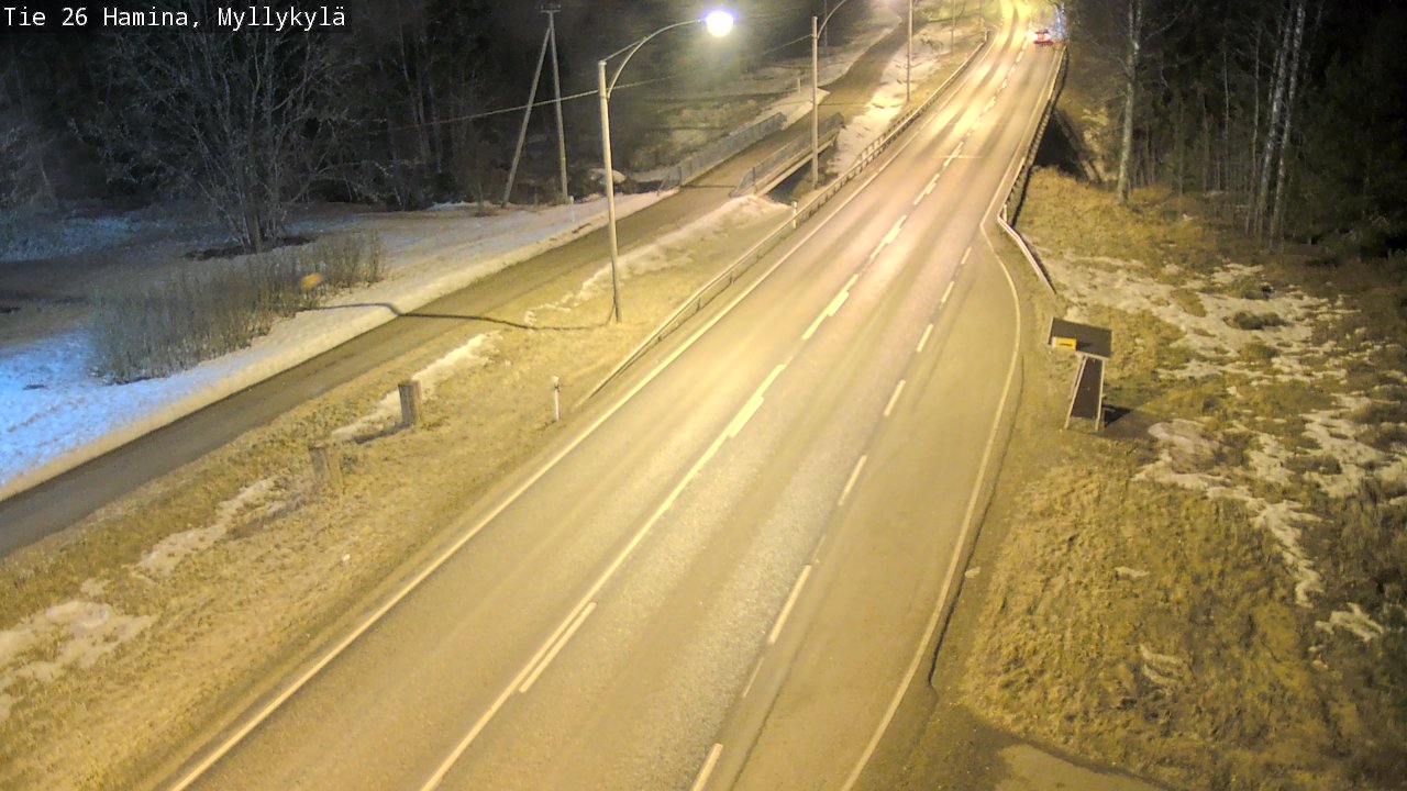 Weather Camera Image Road 26 Hamina, Myllykylä, Hamina, Kymenlaakso