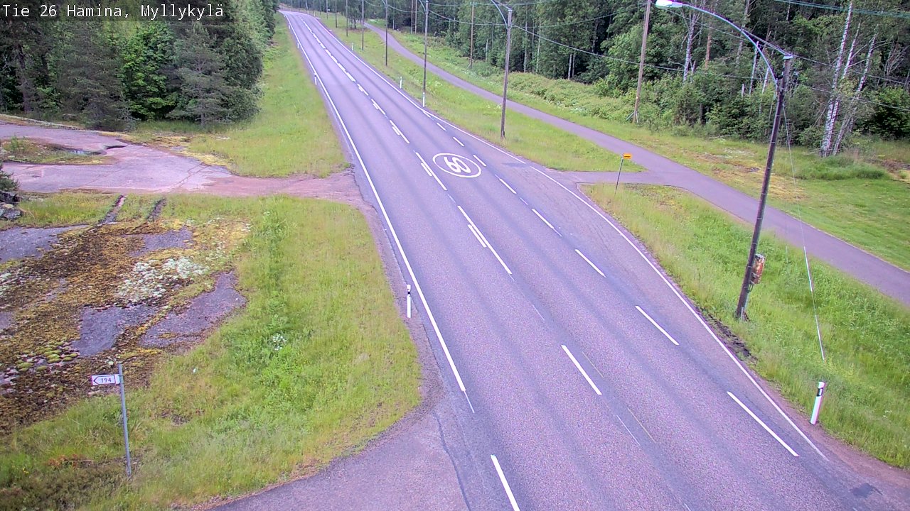 Kelikamerat Kuva Tie 26 Hamina, Myllykylä, Hamina, Kymenlaakso
