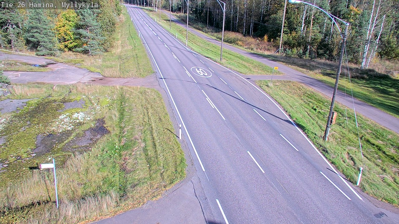 Weather Camera Image Road 26 Hamina, Myllykylä, Hamina, Kymenlaakso