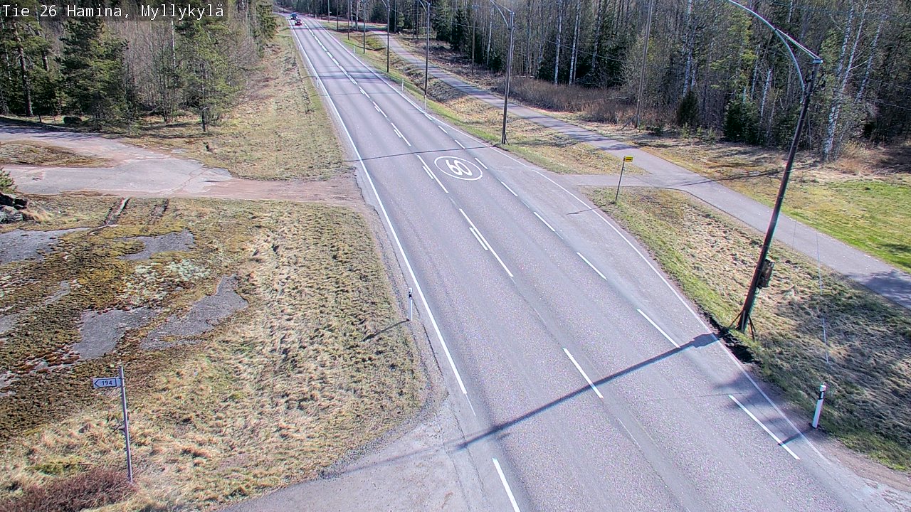 Kelikamerat Kuva Tie 26 Hamina, Myllykylä, Hamina, Kymenlaakso