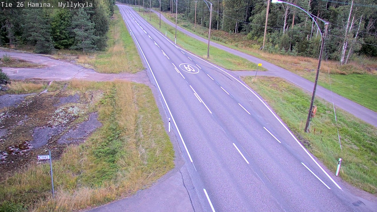 Kelikamerat Kuva Tie 26 Hamina, Myllykylä, Hamina, Kymenlaakso