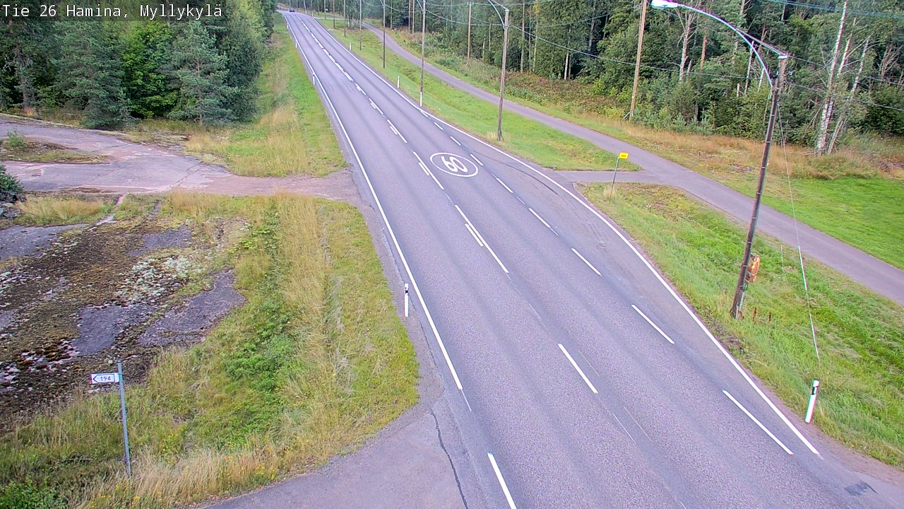 Kelikamerat Kuva Tie 26 Hamina, Myllykylä, Hamina, Kymenlaakso