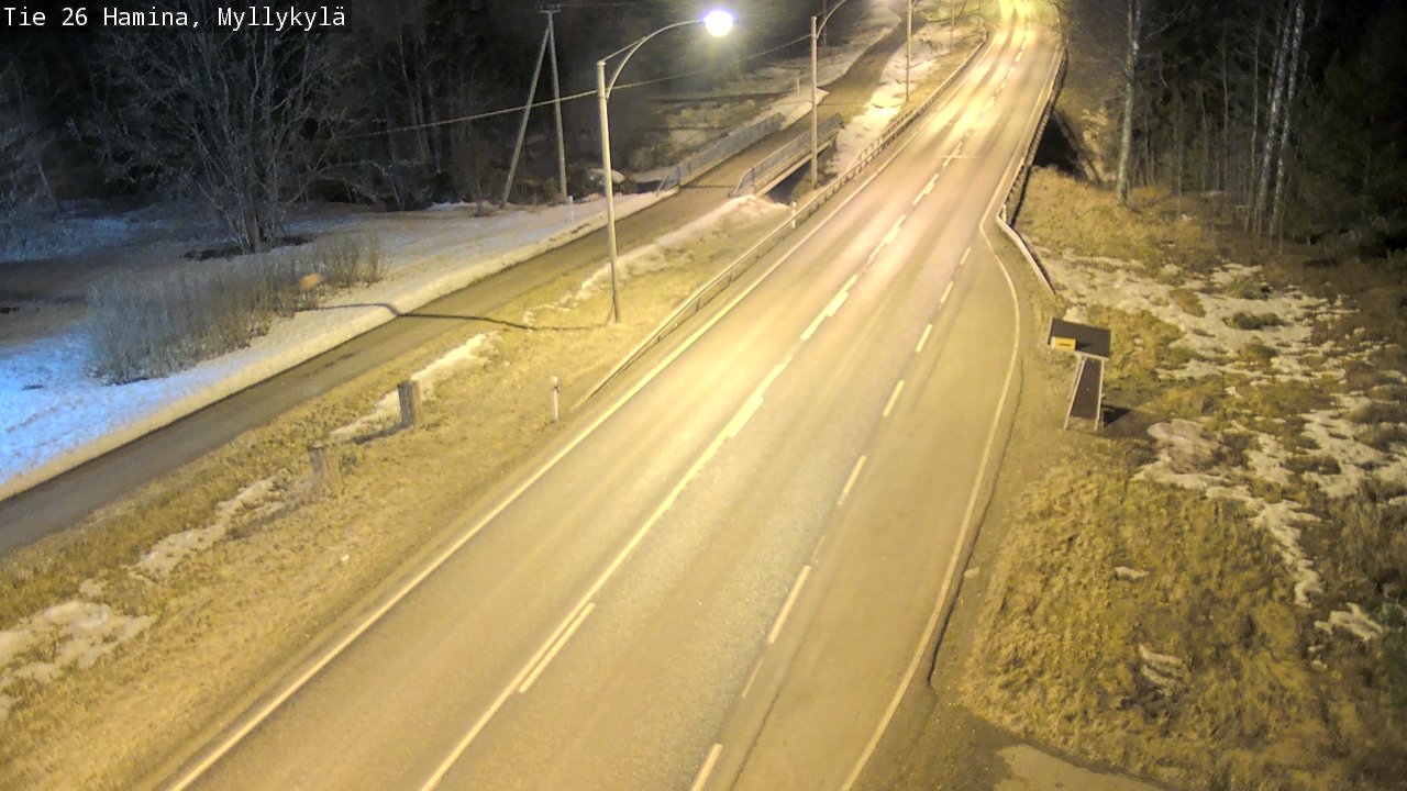 Weather Camera Image Road 26 Hamina, Myllykylä, Hamina, Kymenlaakso