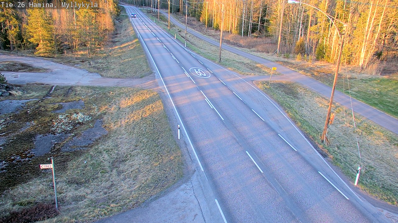 Kelikamerat Kuva Tie 26 Hamina, Myllykylä, Hamina, Kymenlaakso