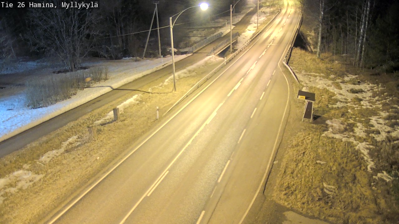 Weather Camera Image Road 26 Hamina, Myllykylä, Hamina, Kymenlaakso
