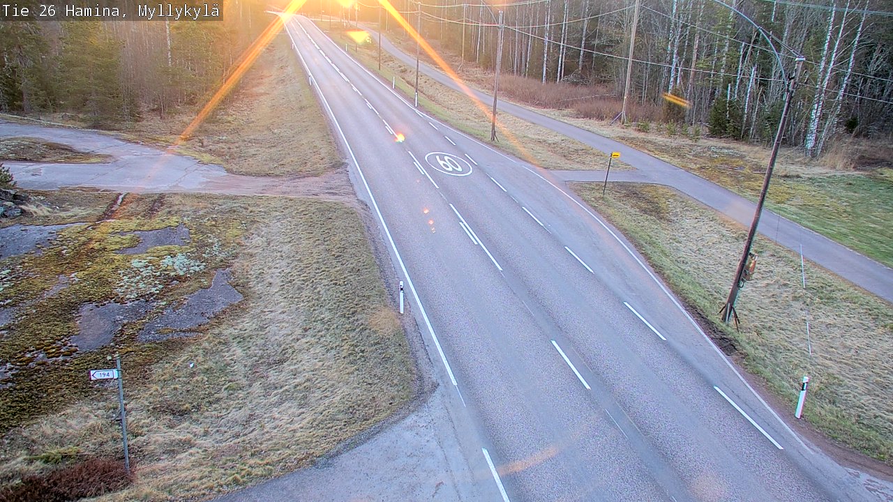 Kelikamerat Kuva Tie 26 Hamina, Myllykylä, Hamina, Kymenlaakso