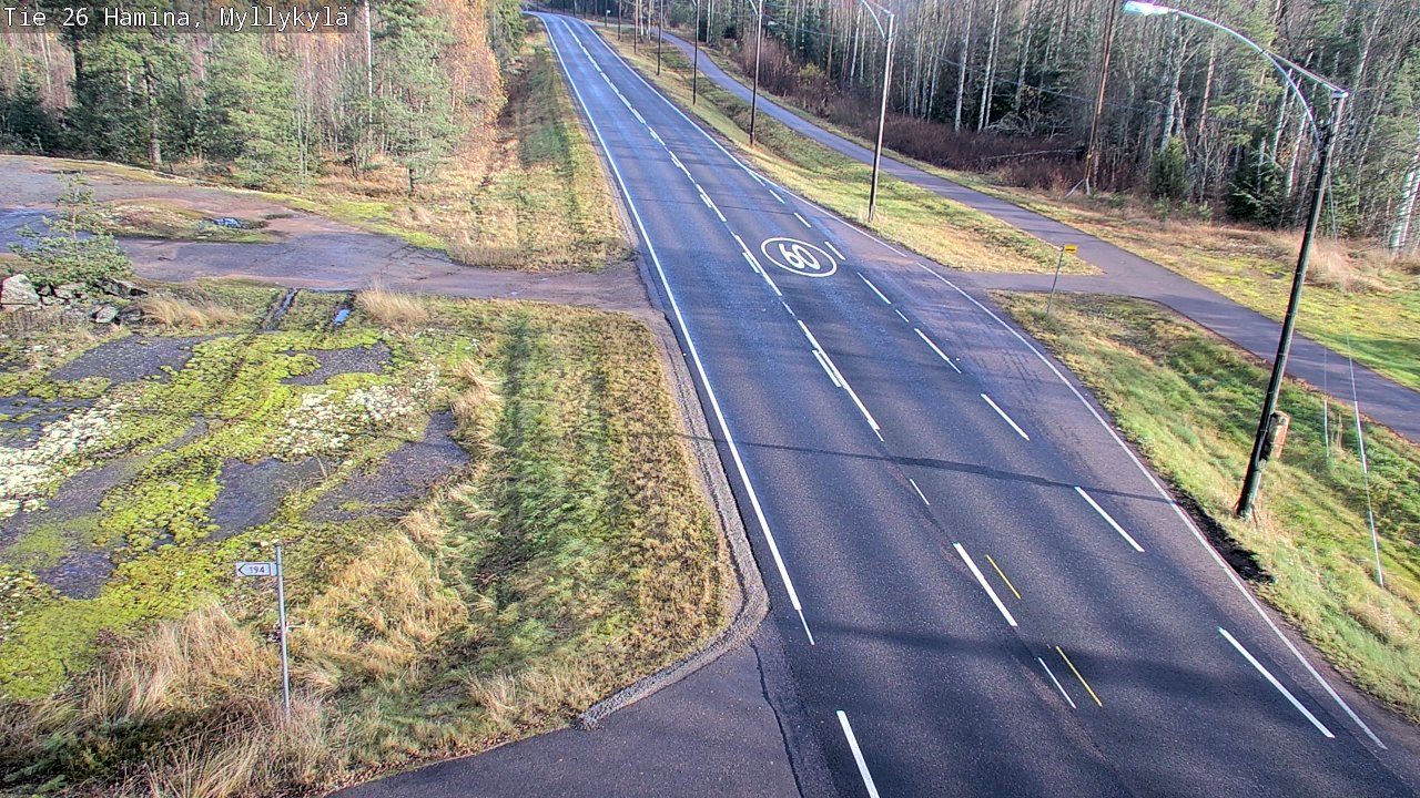 Kelikamerat Kuva Tie 26 Hamina, Myllykylä, Hamina, Kymenlaakso
