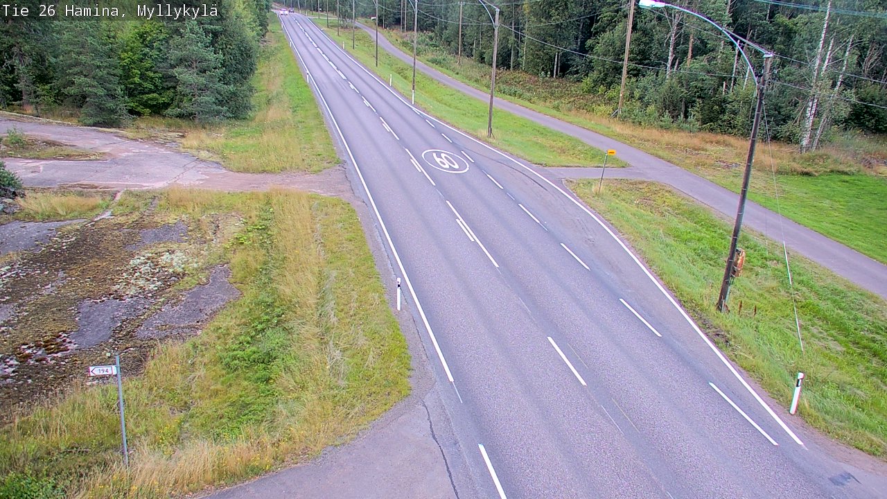 Kelikamerat Kuva Tie 26 Hamina, Myllykylä, Hamina, Kymenlaakso