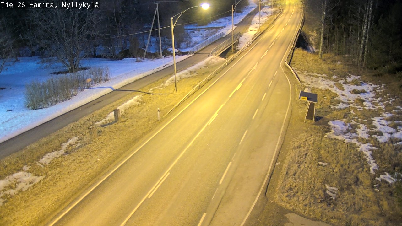 Weather Camera Image Road 26 Hamina, Myllykylä, Hamina, Kymenlaakso