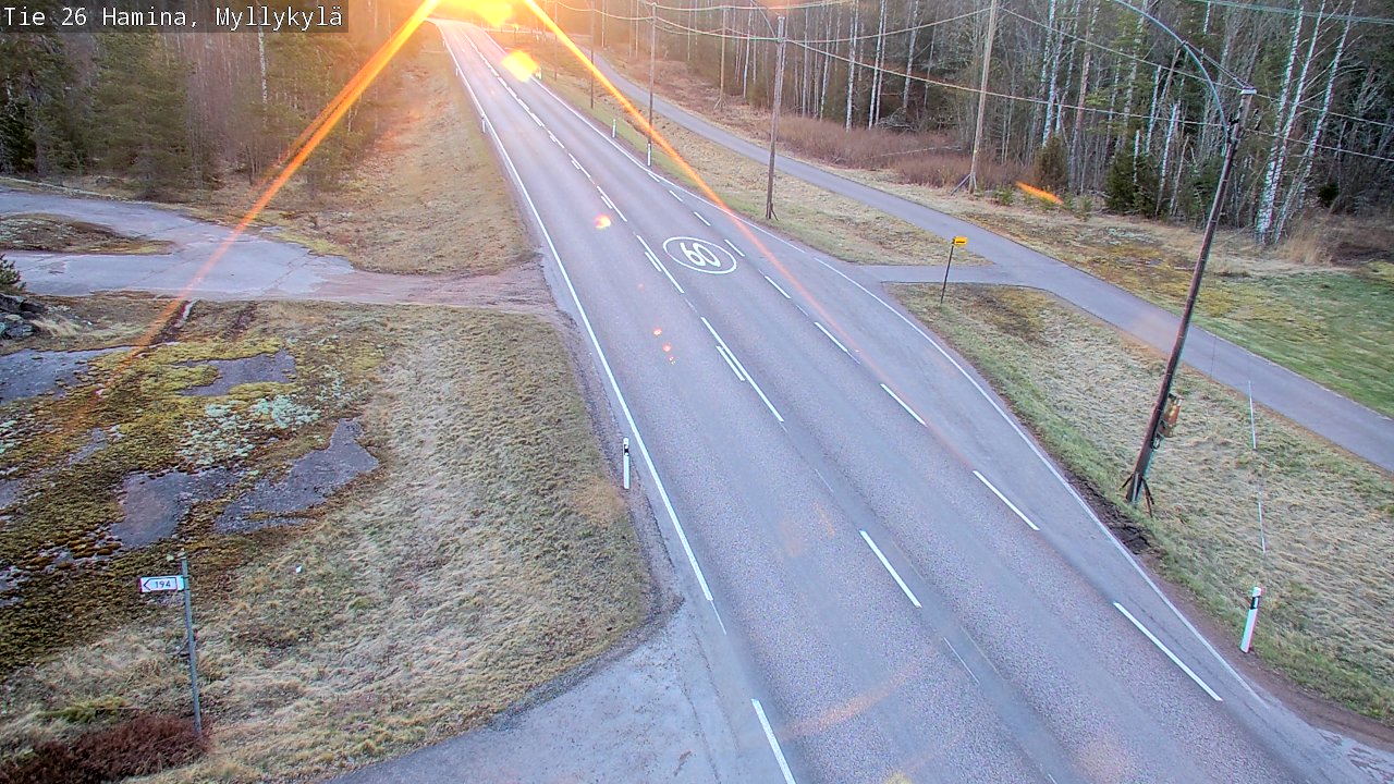 Kelikamerat Kuva Tie 26 Hamina, Myllykylä, Hamina, Kymenlaakso