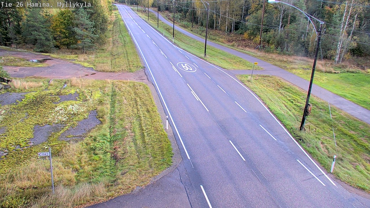 Kelikamerat Kuva Tie 26 Hamina, Myllykylä, Hamina, Kymenlaakso
