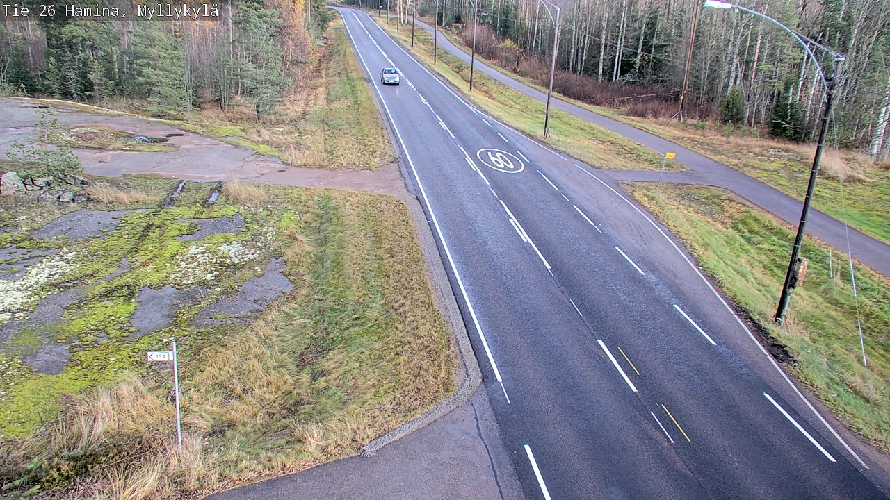 Kelikamerat Kuva Tie 26 Hamina, Myllykylä, Hamina, Kymenlaakso