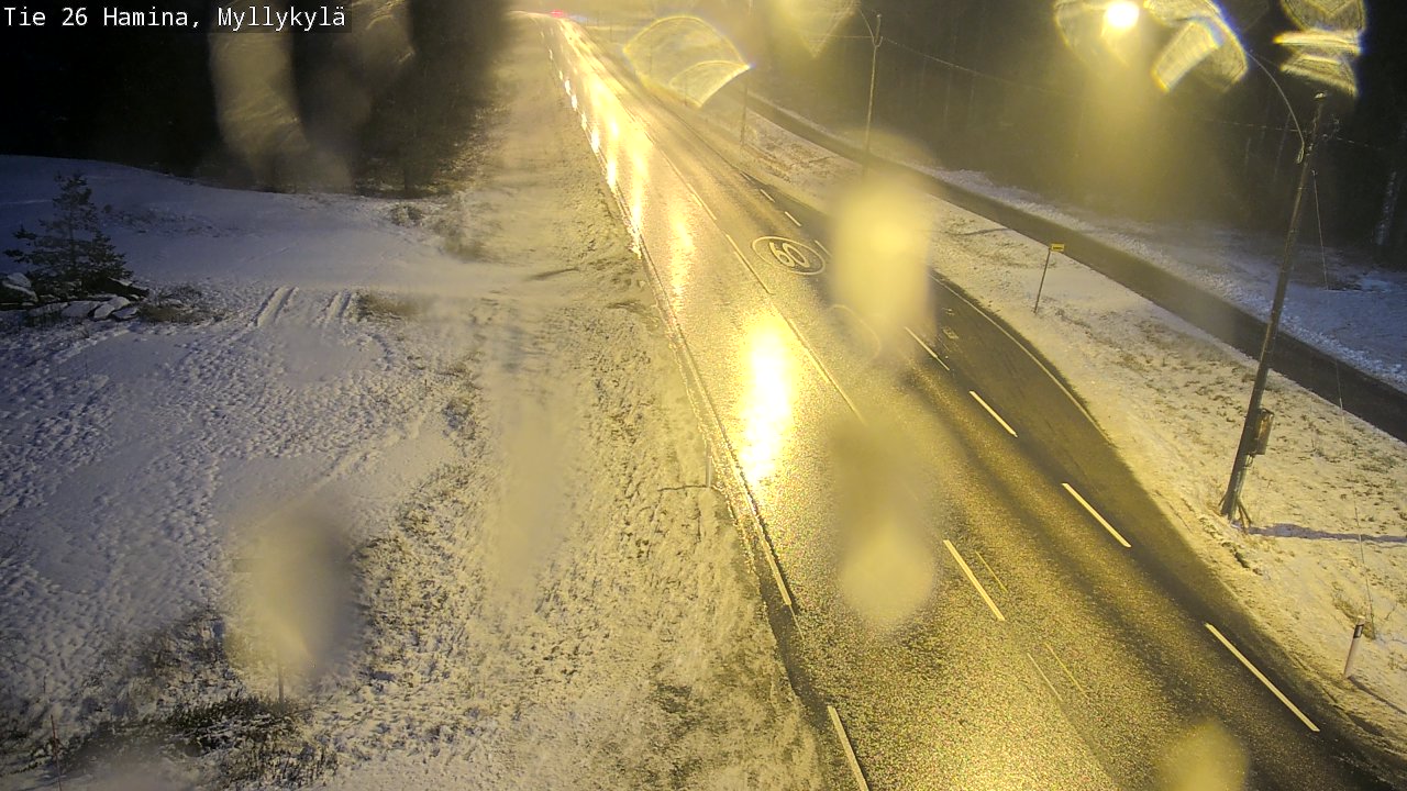 Weather Camera Image Väg 26 Hamina, Myllykylä, Hamina, Kymenlaakso