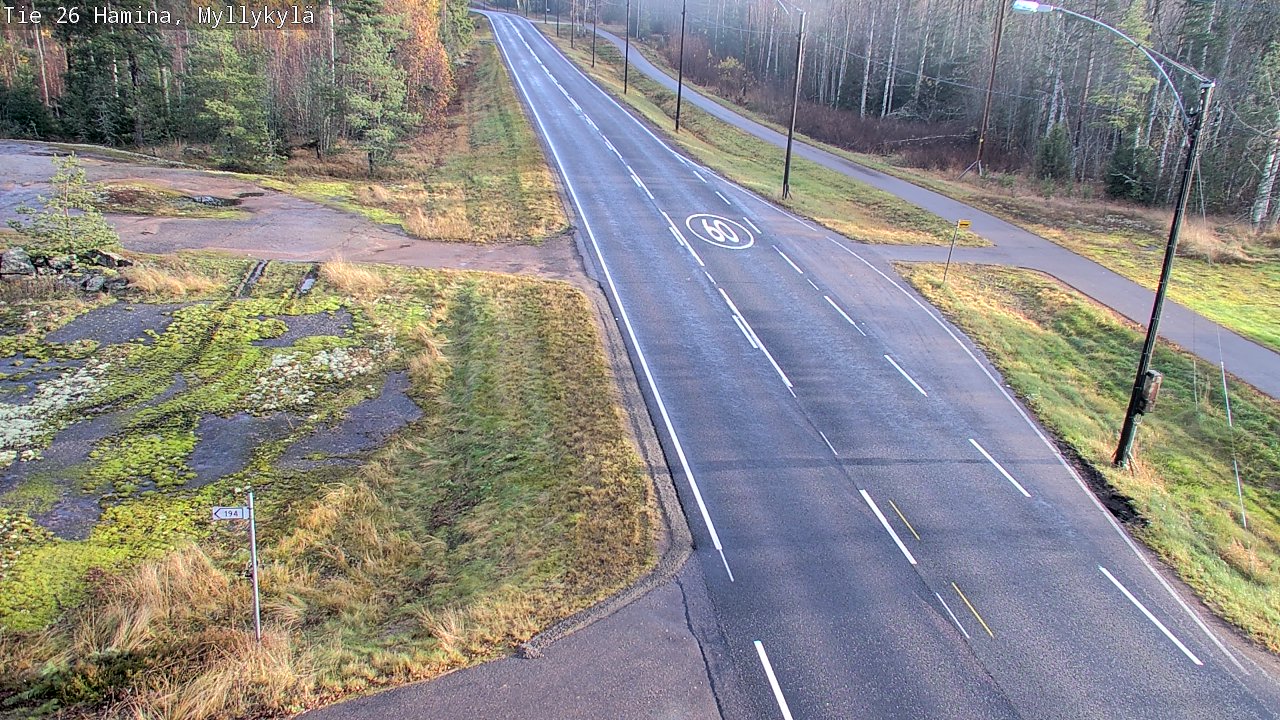 Kelikamerat Kuva Tie 26 Hamina, Myllykylä, Hamina, Kymenlaakso