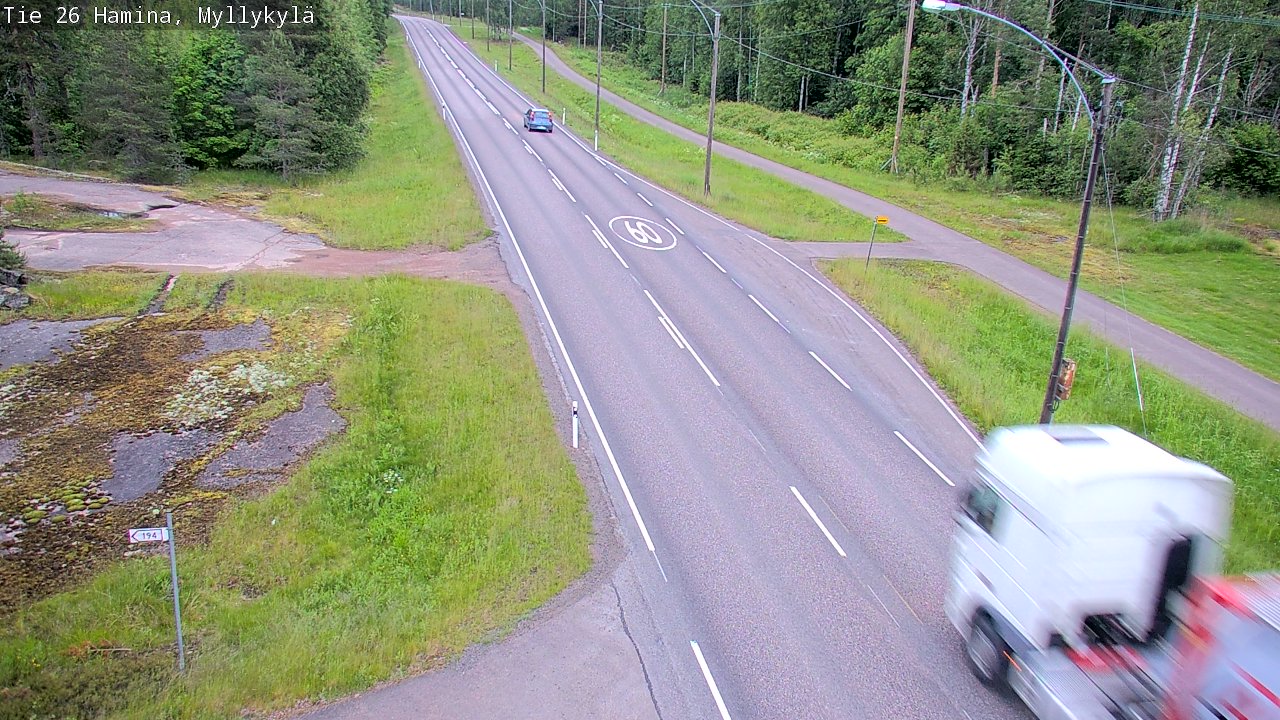 Kelikamerat Kuva Tie 26 Hamina, Myllykylä, Hamina, Kymenlaakso