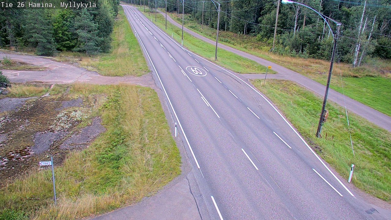 Kelikamerat Kuva Tie 26 Hamina, Myllykylä, Hamina, Kymenlaakso