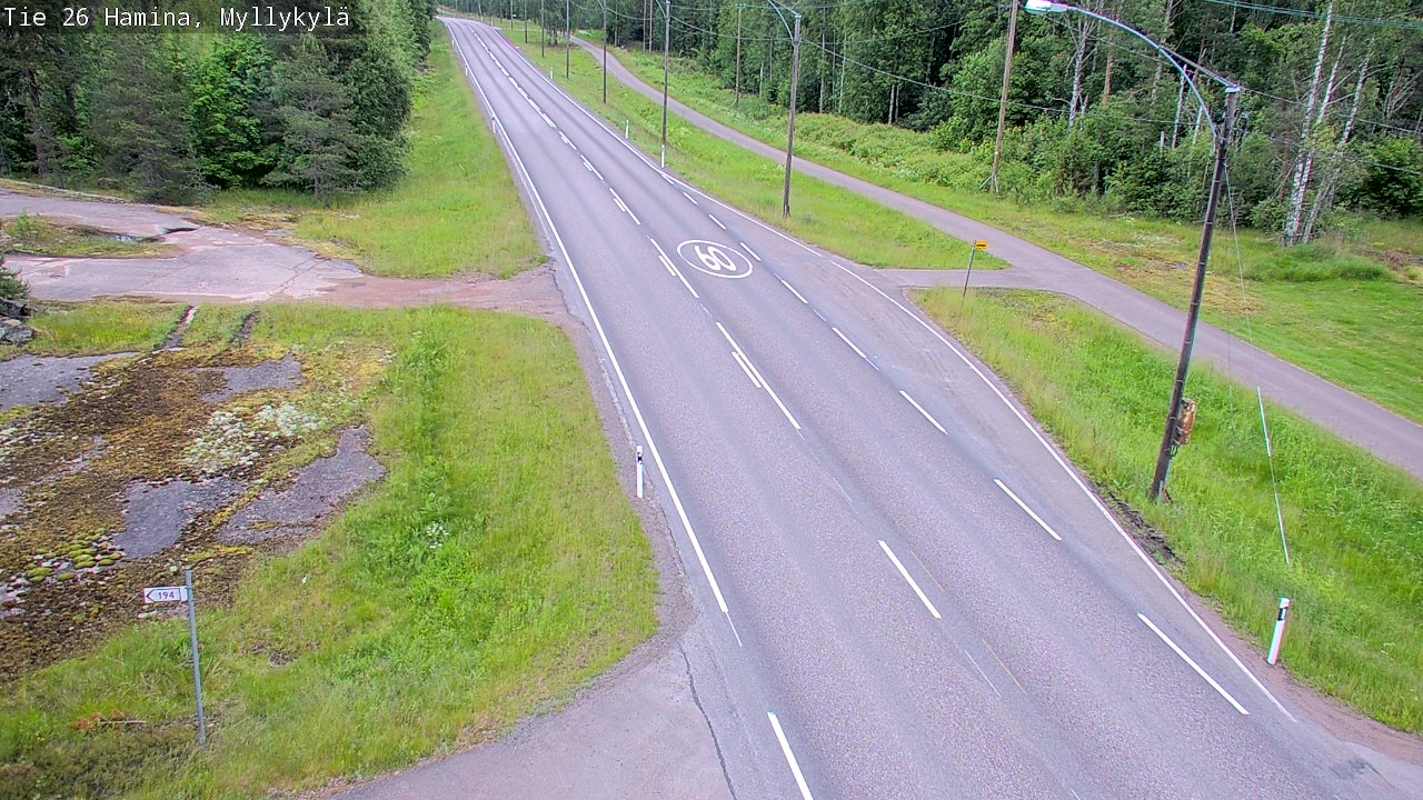 Kelikamerat Kuva Tie 26 Hamina, Myllykylä, Hamina, Kymenlaakso
