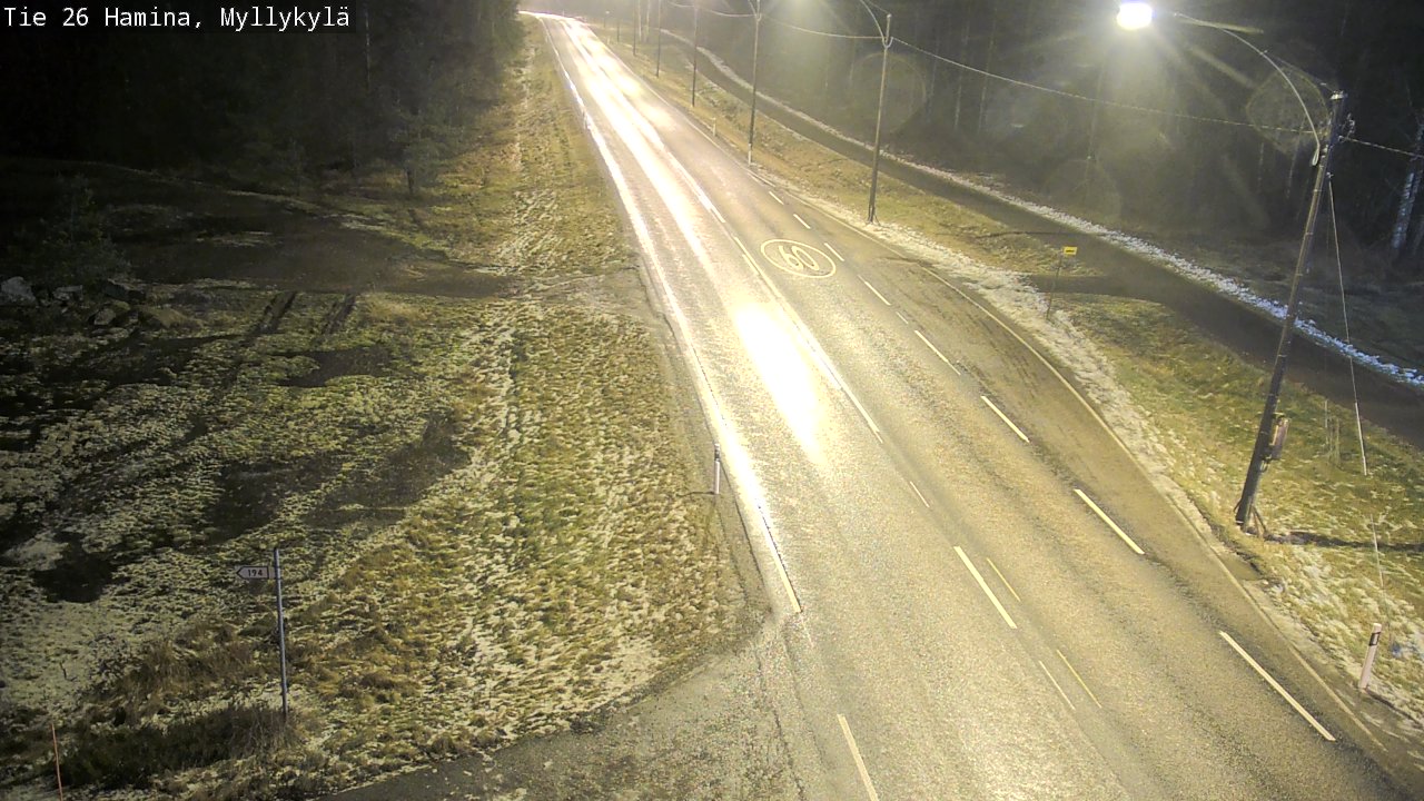 Weather Camera Image Väg 26 Hamina, Myllykylä, Hamina, Kymenlaakso