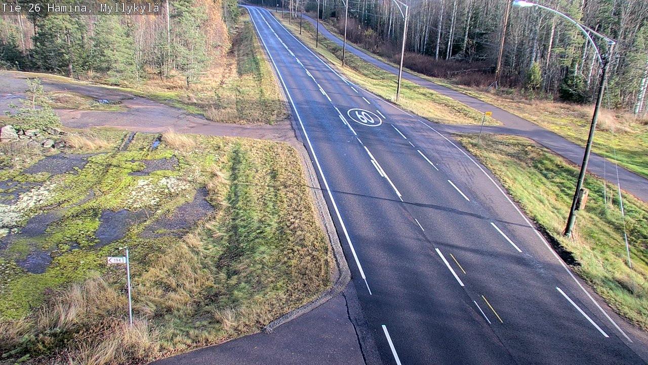 Kelikamerat Kuva Tie 26 Hamina, Myllykylä, Hamina, Kymenlaakso