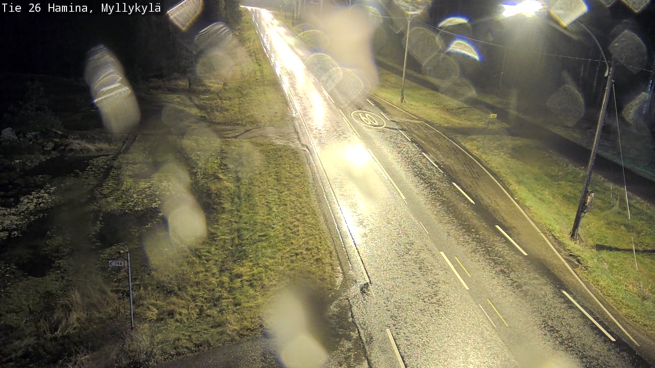 Weather Camera Image Väg 26 Hamina, Myllykylä, Hamina, Kymenlaakso