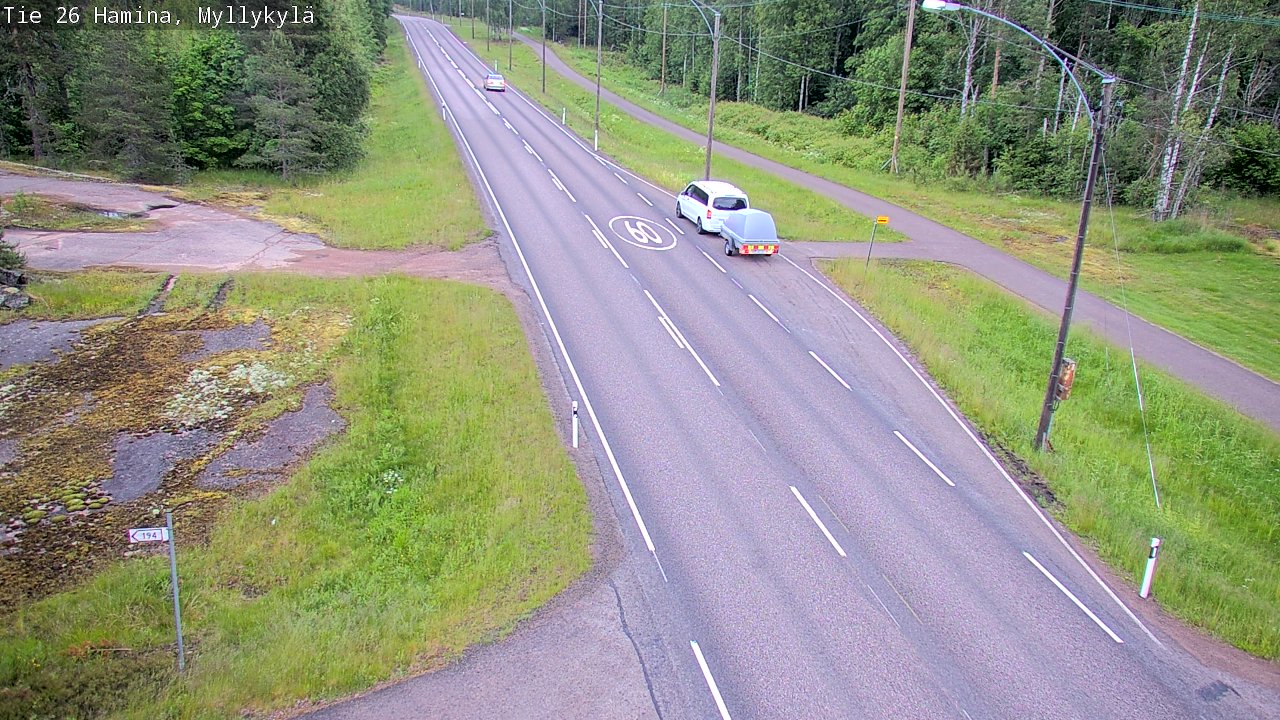 Kelikamerat Kuva Tie 26 Hamina, Myllykylä, Hamina, Kymenlaakso
