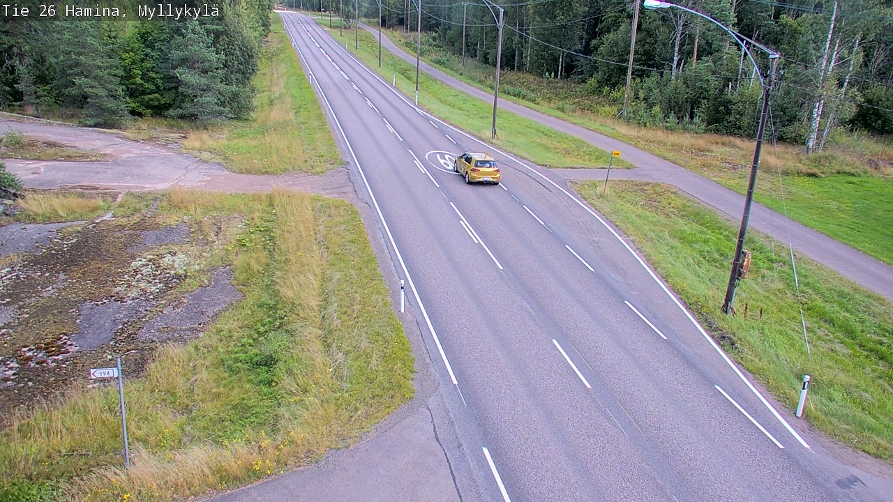 Kelikamerat Kuva Tie 26 Hamina, Myllykylä, Hamina, Kymenlaakso