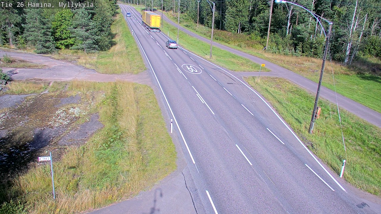 Kelikamerat Kuva Tie 26 Hamina, Myllykylä, Hamina, Kymenlaakso