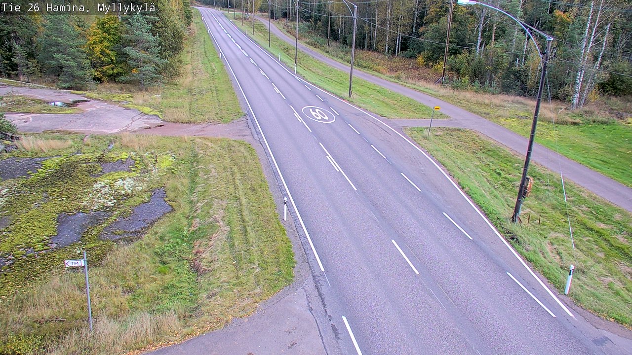 Kelikamerat Kuva Tie 26 Hamina, Myllykylä, Hamina, Kymenlaakso