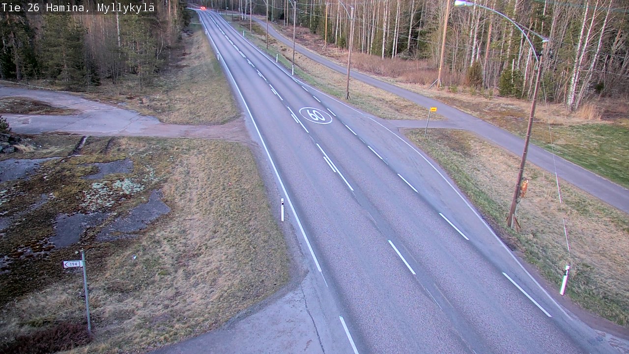 Kelikamerat Kuva Tie 26 Hamina, Myllykylä, Hamina, Kymenlaakso