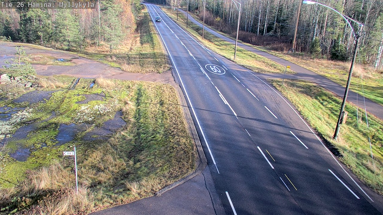 Kelikamerat Kuva Tie 26 Hamina, Myllykylä, Hamina, Kymenlaakso