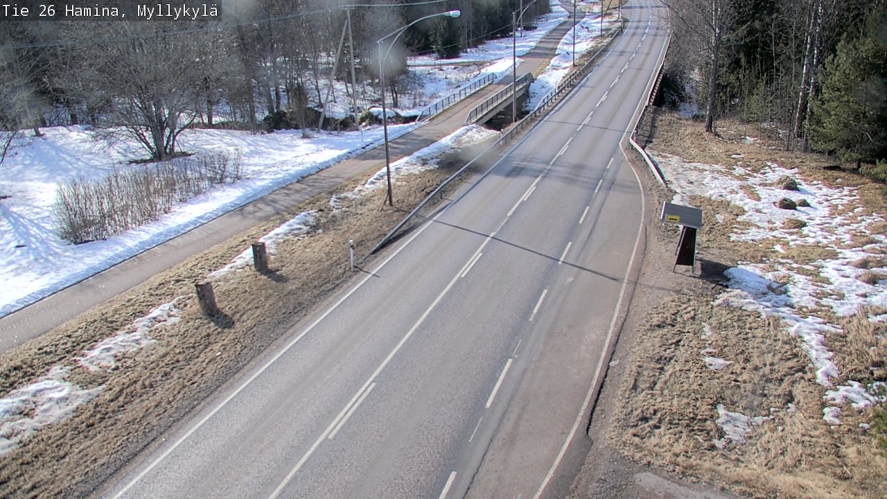 Weather Camera Image Väg 26 Hamina, Myllykylä, Hamina, Kymenlaakso