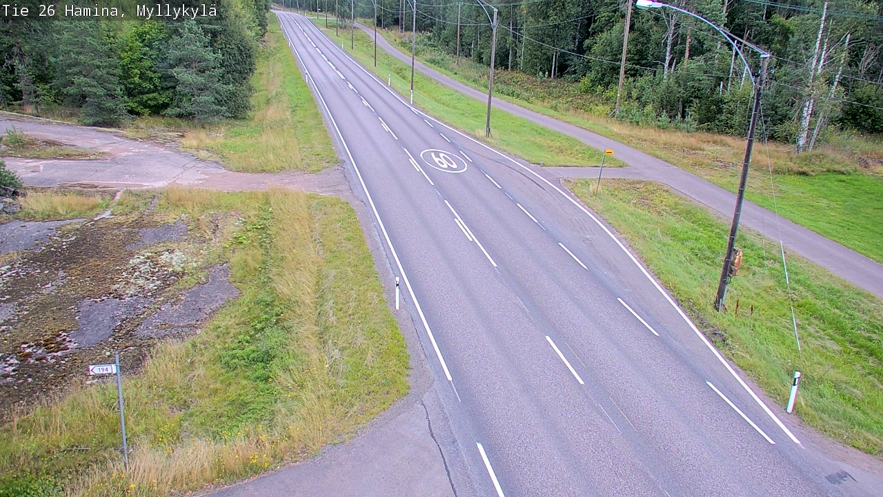 Kelikamerat Kuva Tie 26 Hamina, Myllykylä, Hamina, Kymenlaakso