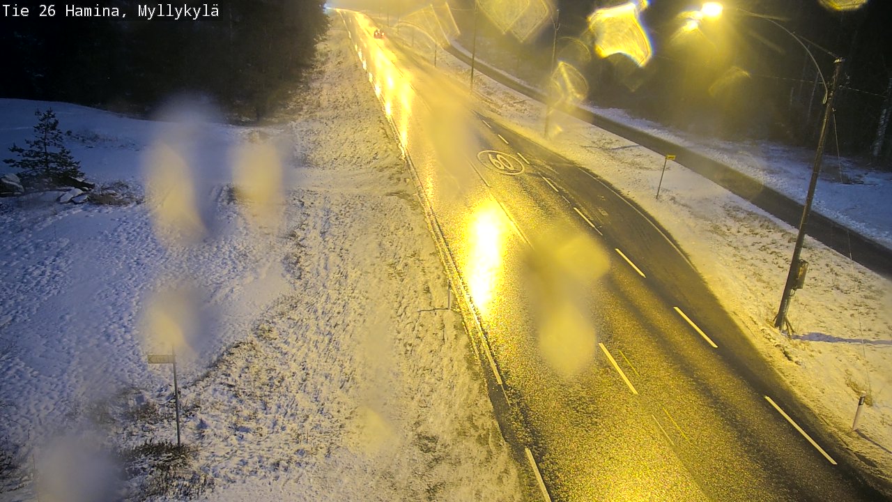 Weather Camera Image Väg 26 Hamina, Myllykylä, Hamina, Kymenlaakso