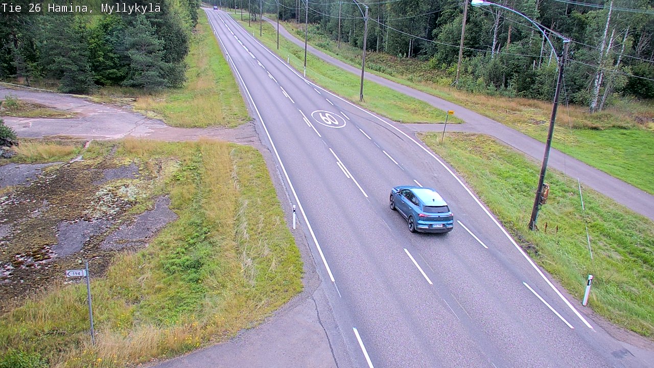 Kelikamerat Kuva Tie 26 Hamina, Myllykylä, Hamina, Kymenlaakso