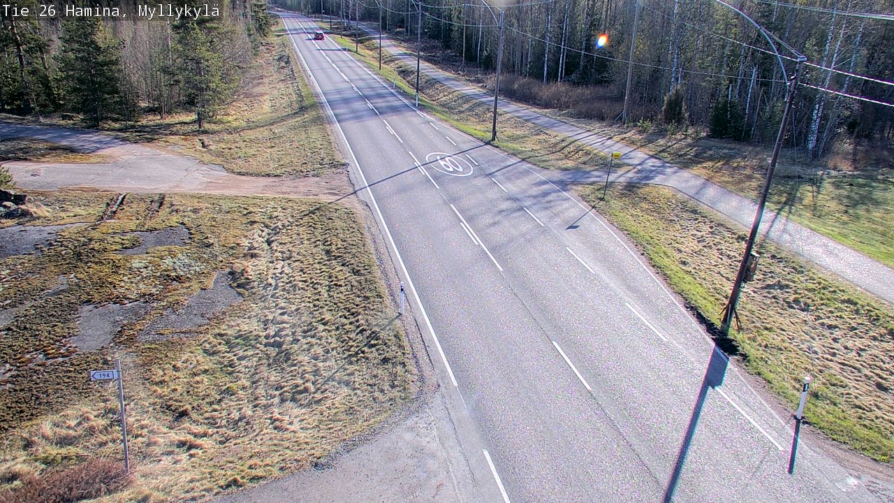 Kelikamerat Kuva Tie 26 Hamina, Myllykylä, Hamina, Kymenlaakso