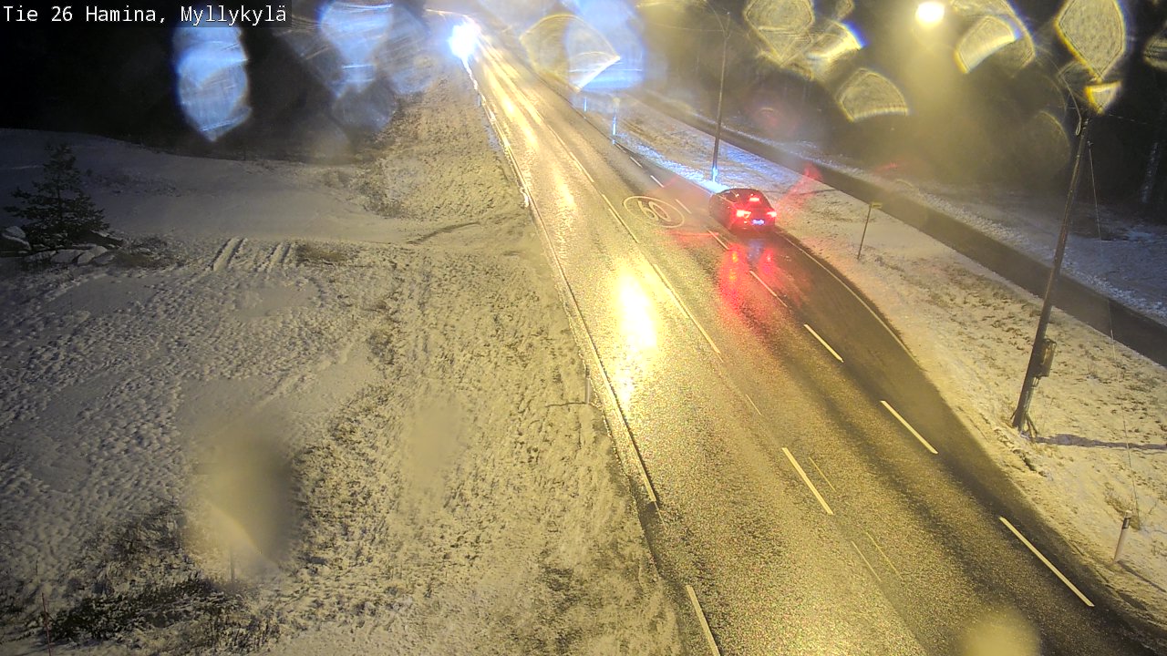 Weather Camera Image Väg 26 Hamina, Myllykylä, Hamina, Kymenlaakso