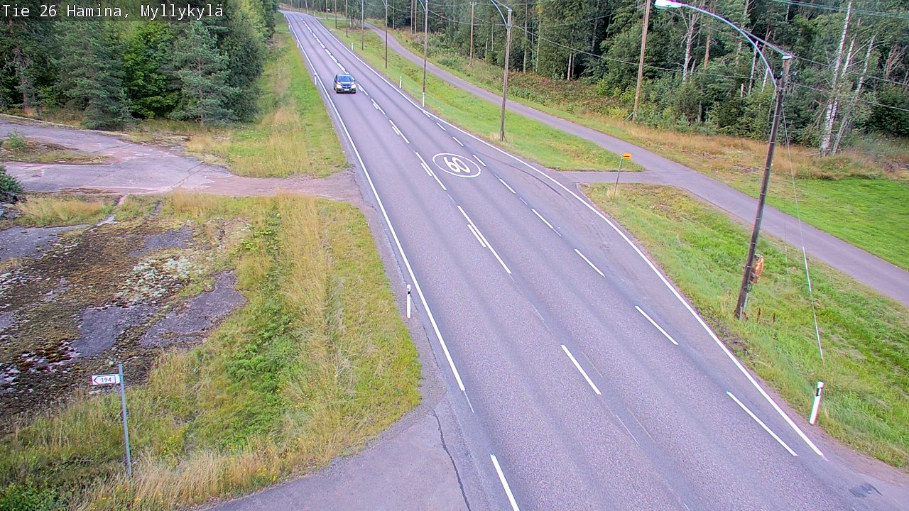 Kelikamerat Kuva Tie 26 Hamina, Myllykylä, Hamina, Kymenlaakso