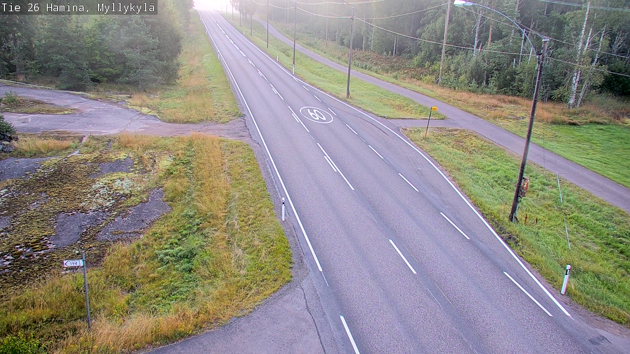 Kelikamerat Kuva Tie 26 Hamina, Myllykylä, Hamina, Kymenlaakso