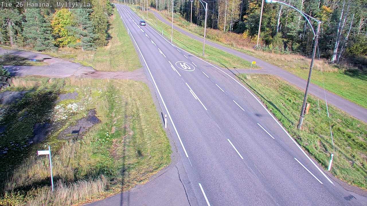 Weather Camera Image Road 26 Hamina, Myllykylä, Hamina, Kymenlaakso